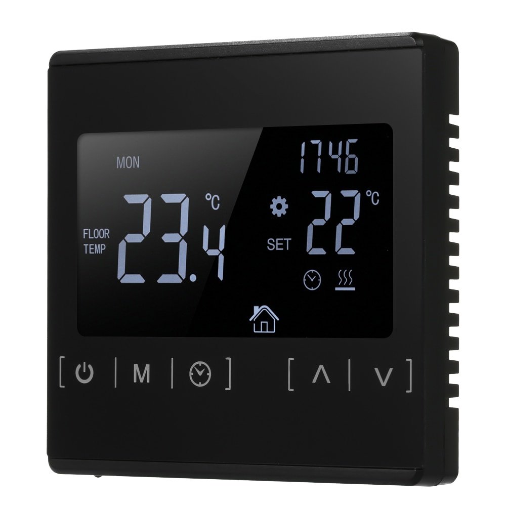 AC85~250V Temperature Controller for Electric Underfloor Heating LCD Display Room Thermostat