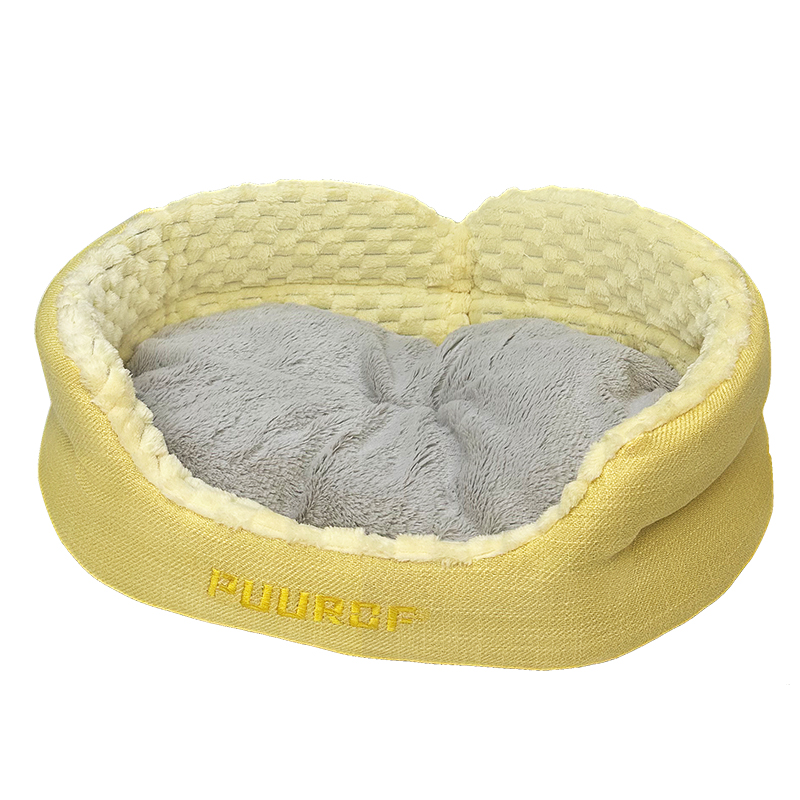 Ninho de gato PUUROF Quatro estações quentes podem ser desmontado e lavado ninho de dormir para cães Pequeno ninho para cães pode deitar e dormir
