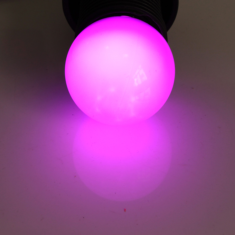 1pcs Lampade Led Bulb B22 Mini Colorful 12 24 V Volt 110V 220v 1W G45 Decorative Christmas Night Light 12V 24V Home Lamp: Clear / PURPLE