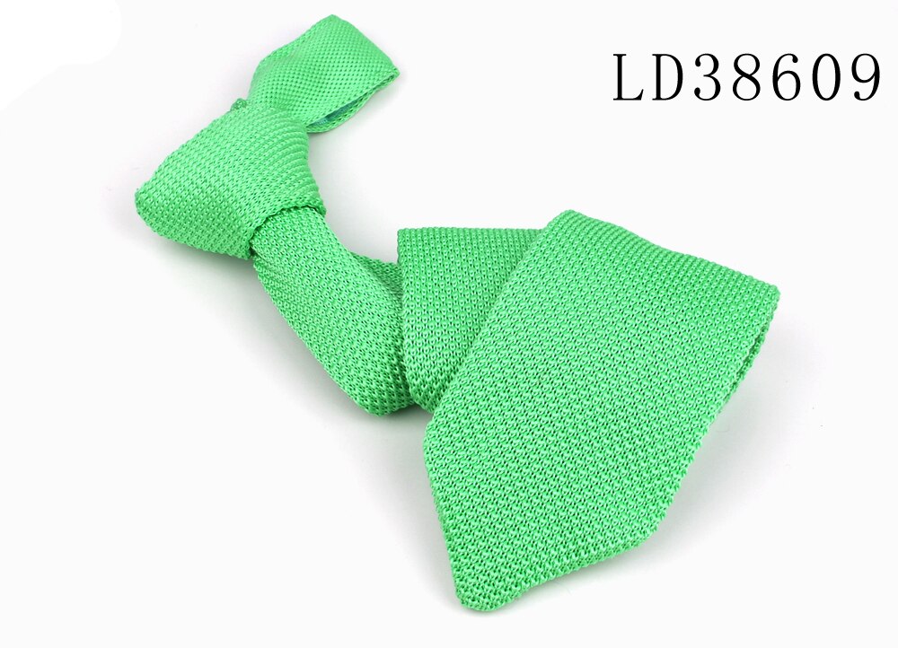 Corbatas de punto rojas para hombres, corbata de cuello para boda, negocios, corbatas de punto casuales, Trajes clásicos, corbatas de cuello de Color caramelo: Azul cielo