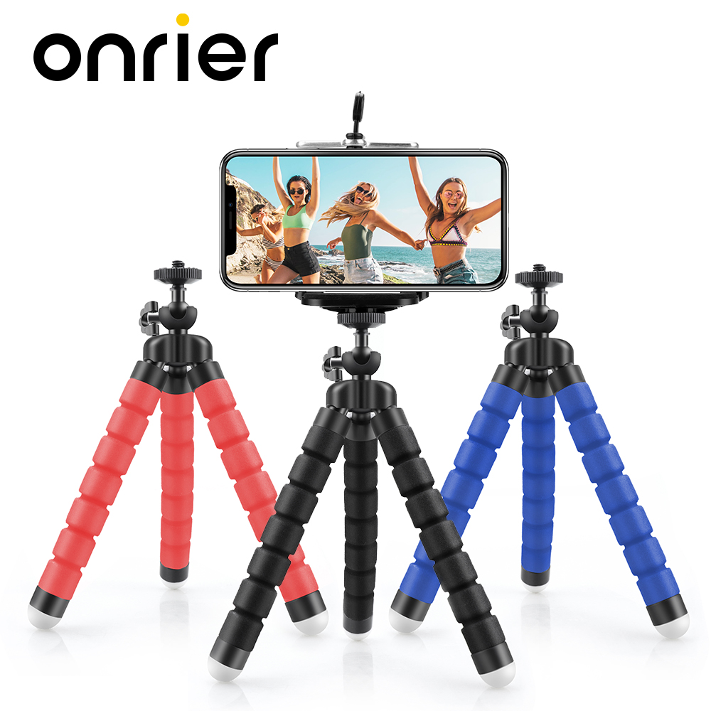 Onrier Mini flexibel Schwamm Krake Stativ für Telefon praktisch Smartphone Stativ für Gopro 8 7 6 5 für yi 4k Kamera