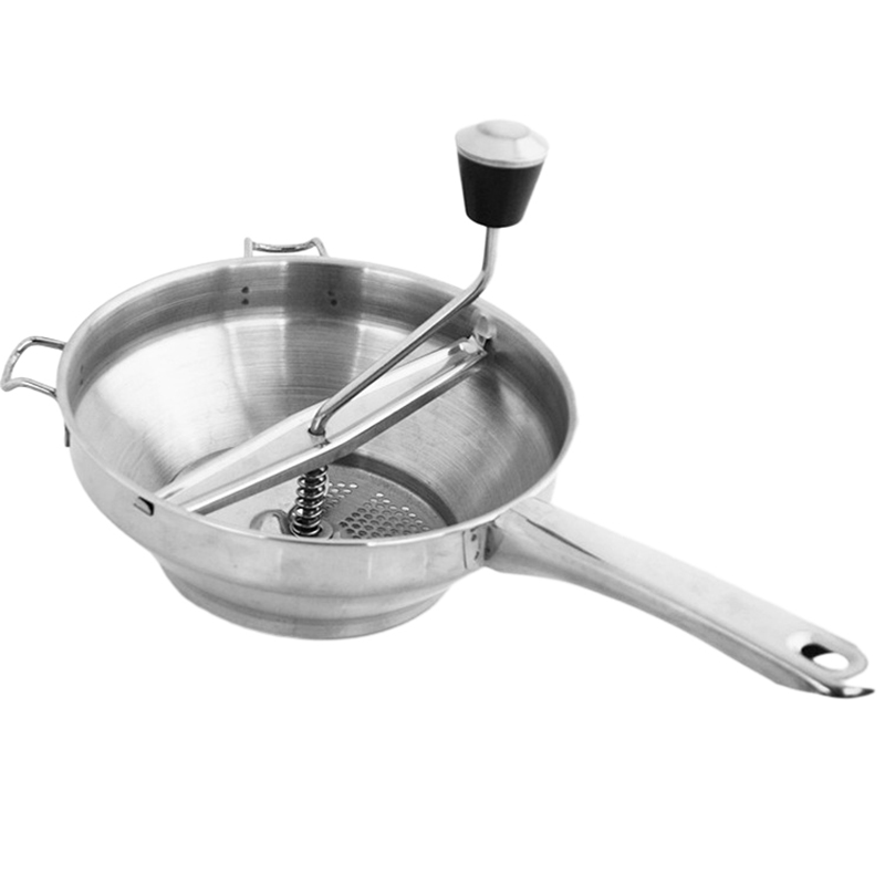 Moinho de alimentos multifuncional de aço inoxidável, moinho rotativo, filtro de vegetais, batata, tomate, moedor com discos de moagem