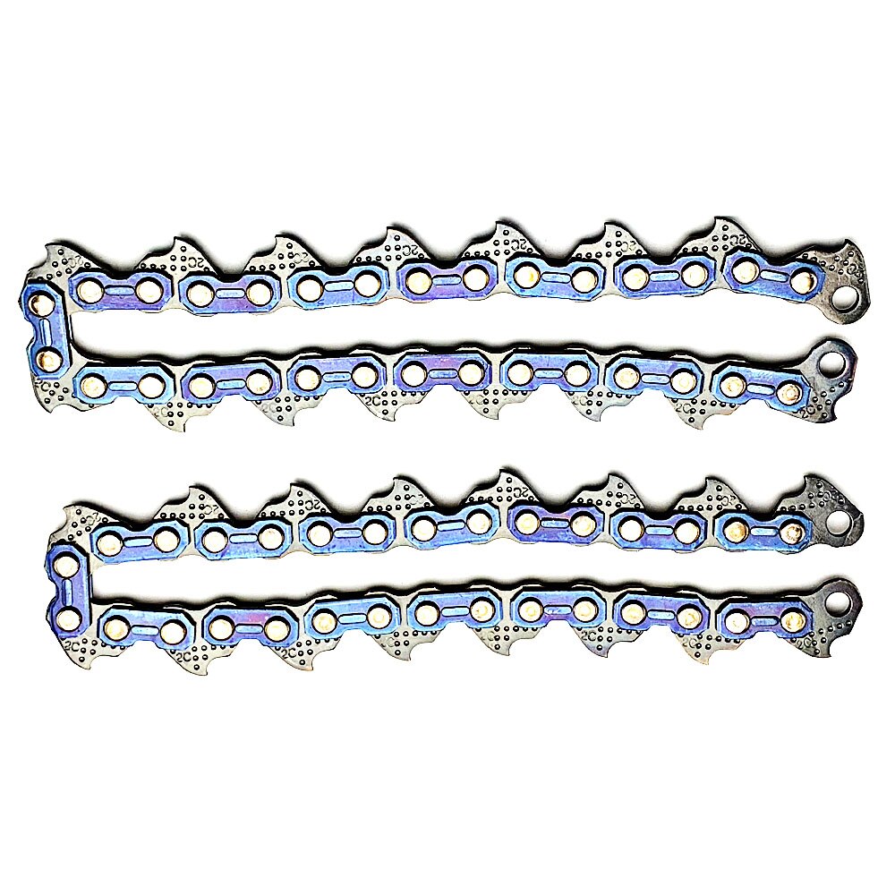 Cabeça de corte de corrente e capina cortador de disco cabeça acessórios universal seis-leaf hoe cortador de grama cabeça cortador de corda: A pair of chains