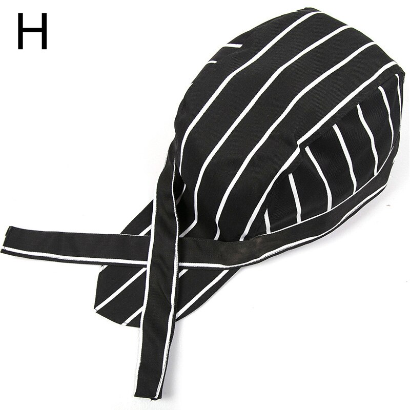 Hotel Chef Hats Turban Kitchen Working Caps Classic Korean Japanese Style Baotou Hat For Women Men Work Beanies Hats: H