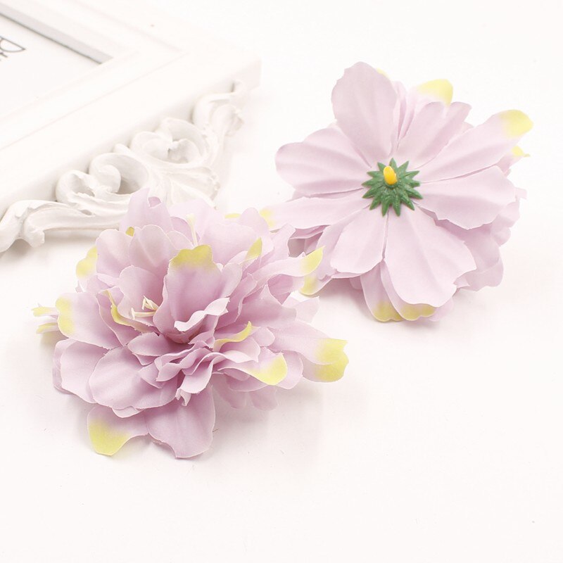 Peach Color Peony Flower Head Artificial Pack of 20 (5.5cm)