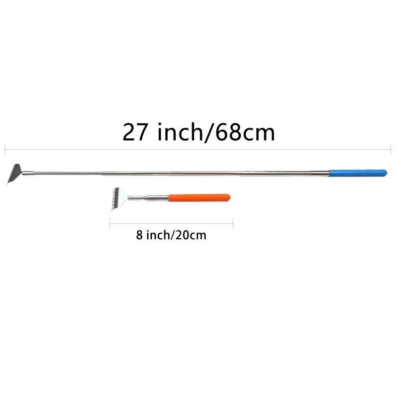 5- pack telescopische rugkrabber, intrekbare krabber, uitschuifbare massage-instrumenten