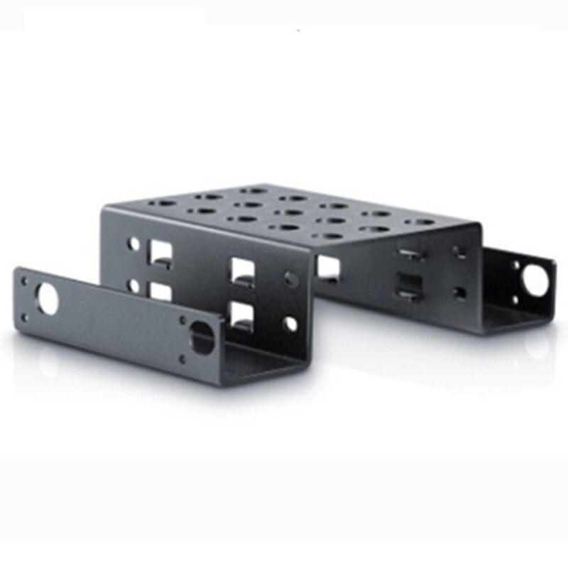 RISE-2-Bay 2.5-Inch To 5.25-Inch Adapter Bracket Hard Drive Caddy SSD Chassis Hard Drive Mounting Tray Caddy Bay
