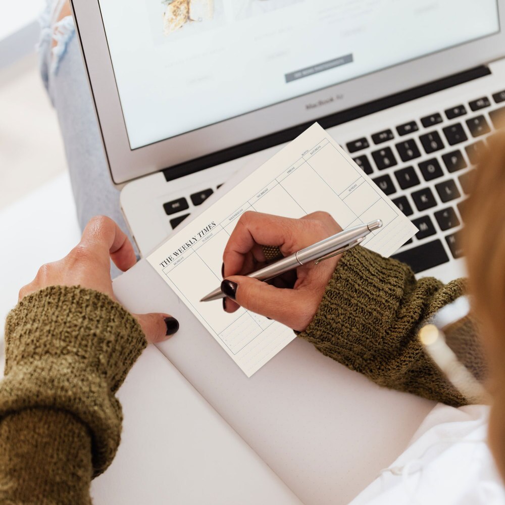 2pcs Agenda Noting Book Planner Weekly Monthly Planning Time Management Notepad