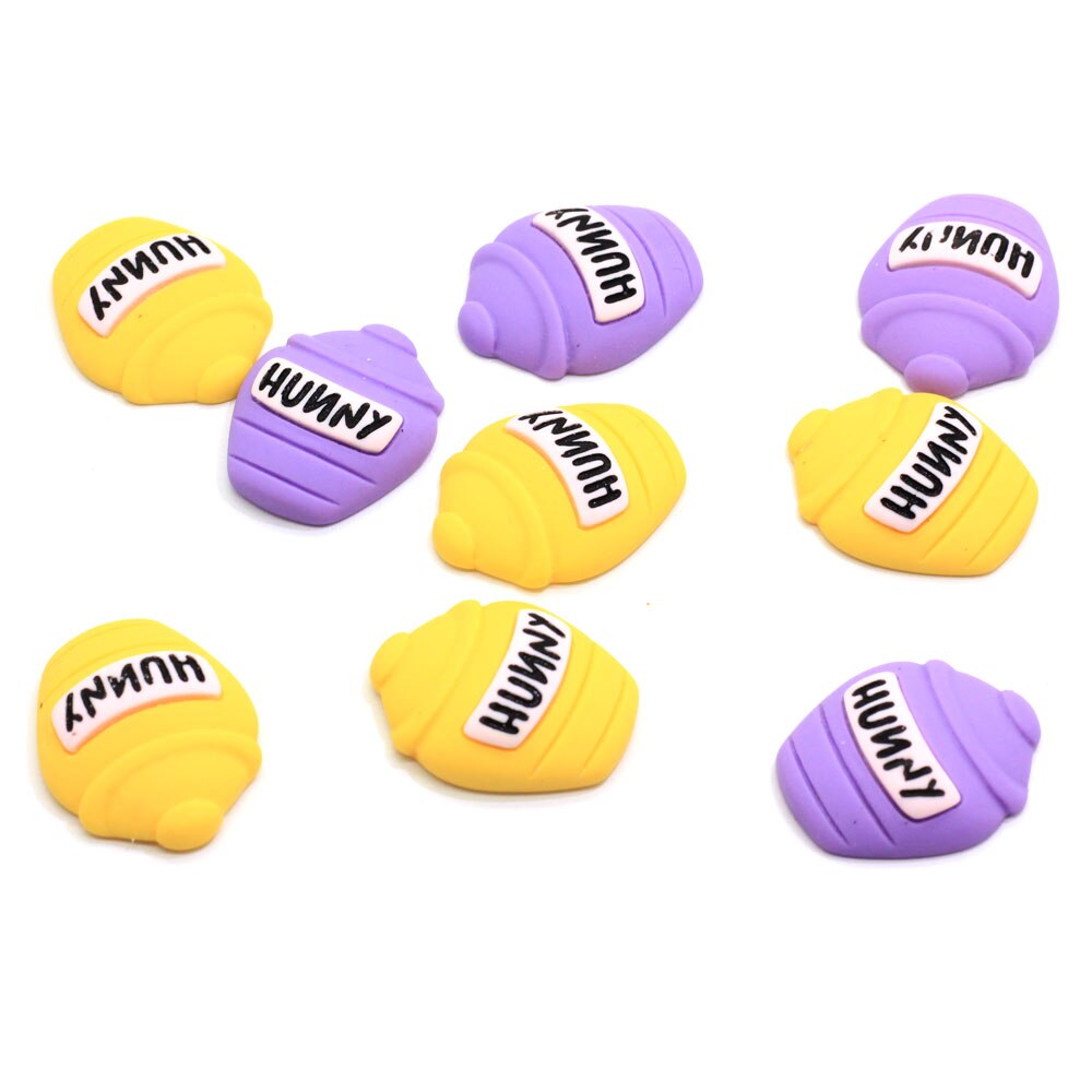 50/100 stuks fabriekshars honingpot cabochons flatback hars honingpot cabochons kawaii kleine poppenhuis voedsel flessen