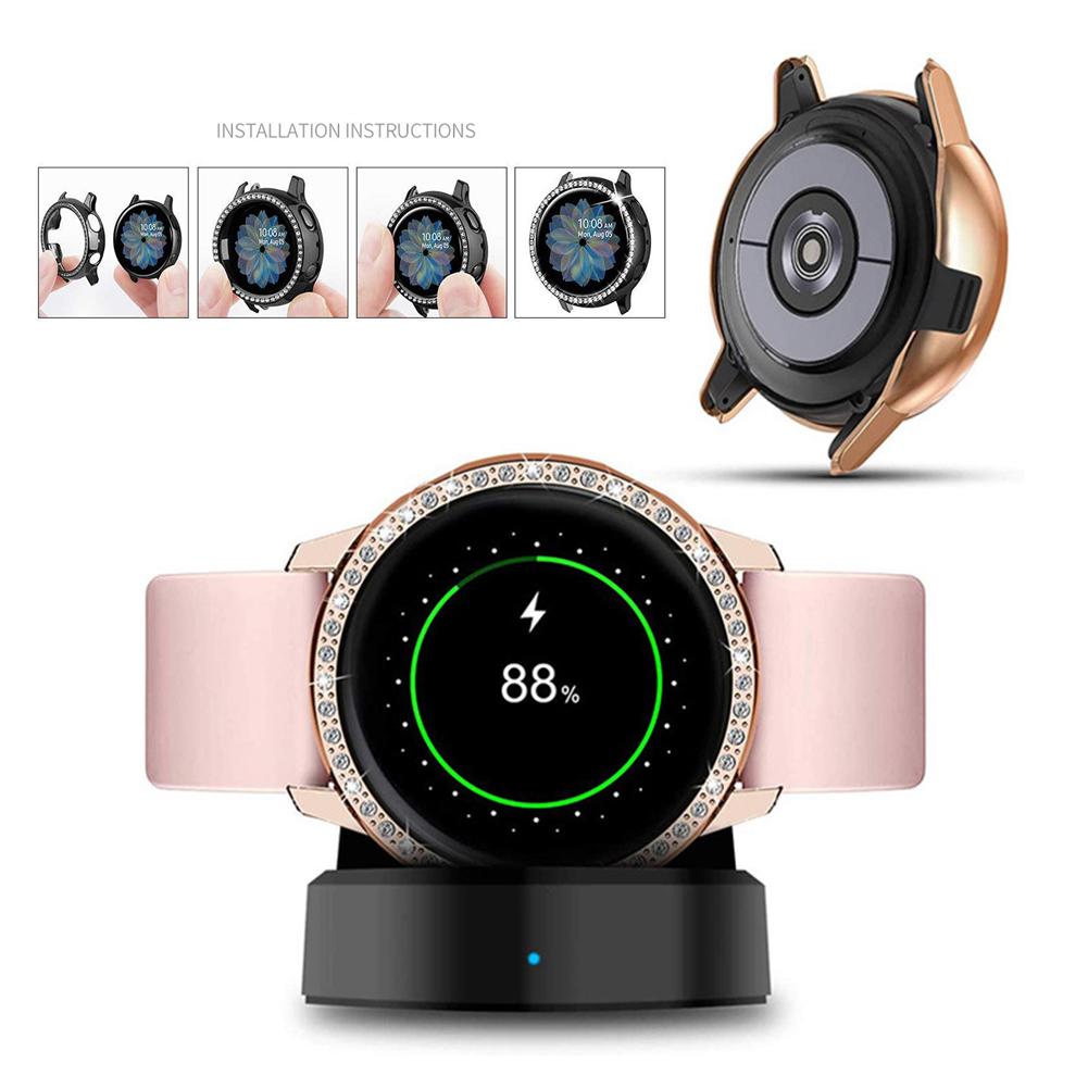 Protective Case For Samsung Galaxy Watch Active 2 40mm/44mm Cover Bumper Accessories Protector Full Coverage Screen Protection