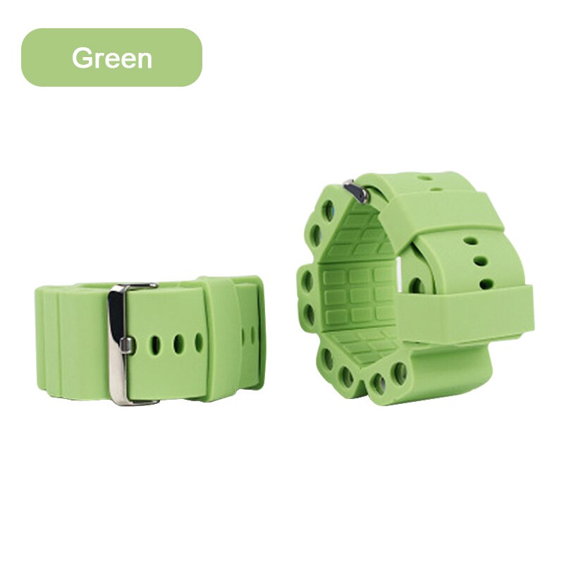 1 paar 500g Silikon Yoga Pilates Gewichteten Armbinde ÜSpund Sport Armbinde Handgelenk Gurt Sand Tasche Fitness Ausbildung Ausrügestochen: Grün