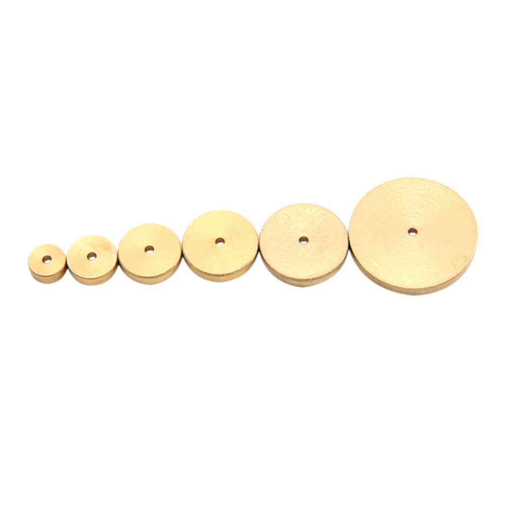 6 Sizes Leather Solid Brass Circle Gauge For Leather Crafts Accessories