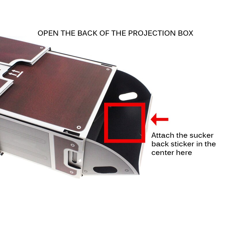 Projecteur en carton Portable pour Smartphone projecteur pour Huawei Xiaomi bricolage téléphone Mobile cinéma théâtre Support facile à utiliser