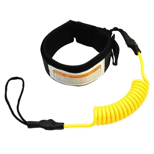 Surf Kayak bateau laisse corde sécurité pagaie Stand Up Paddle surf laisse sécurité main corde pour planche de surf surf accessoires: YELLOW