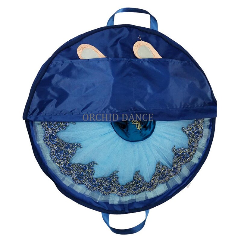 Gros pas cher enfants filles Ballet Costumes sacs rose danse Tutu sacs: Navy blue