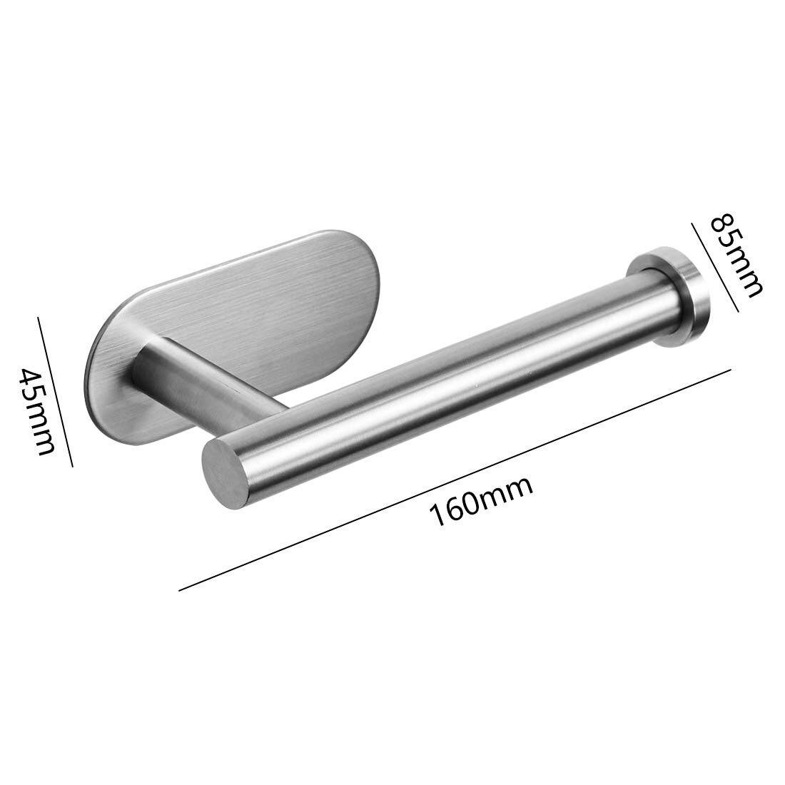 Support mural essuie-mains de cuisine | Rouleau de cuisine en papier, accessoire mural, en acier inoxydable, porte-serviettes de salle de bains