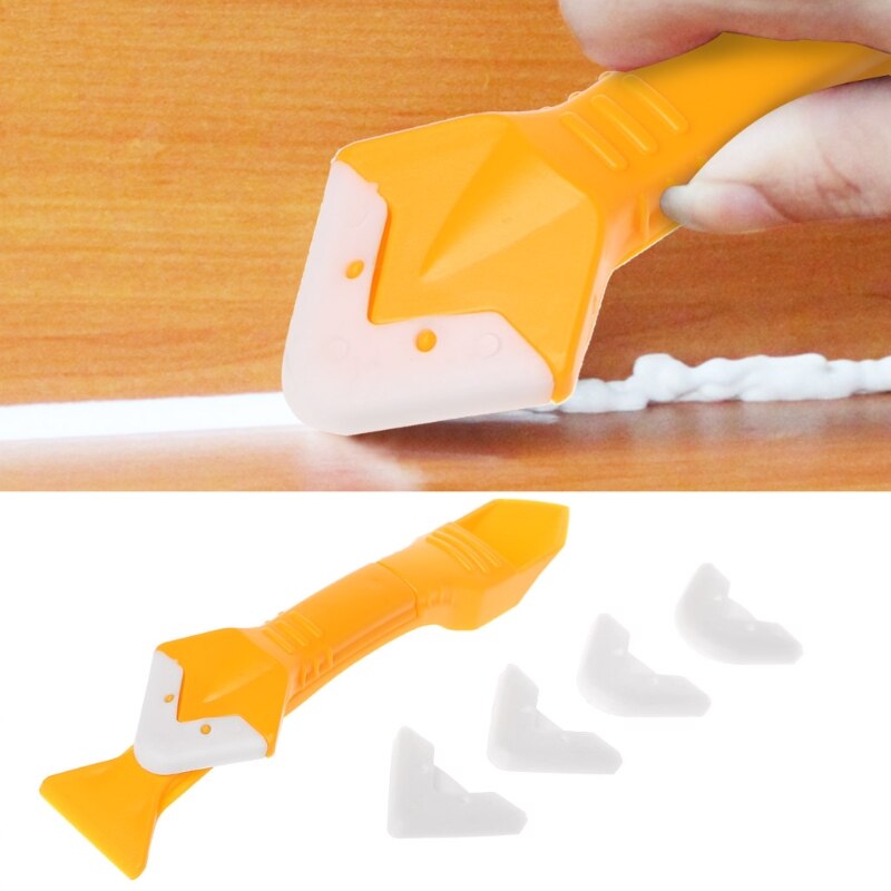 Outils de raclage d'angle de truelle, mastic de calfeutrage, finition de nettoyage, Silicone W0YD