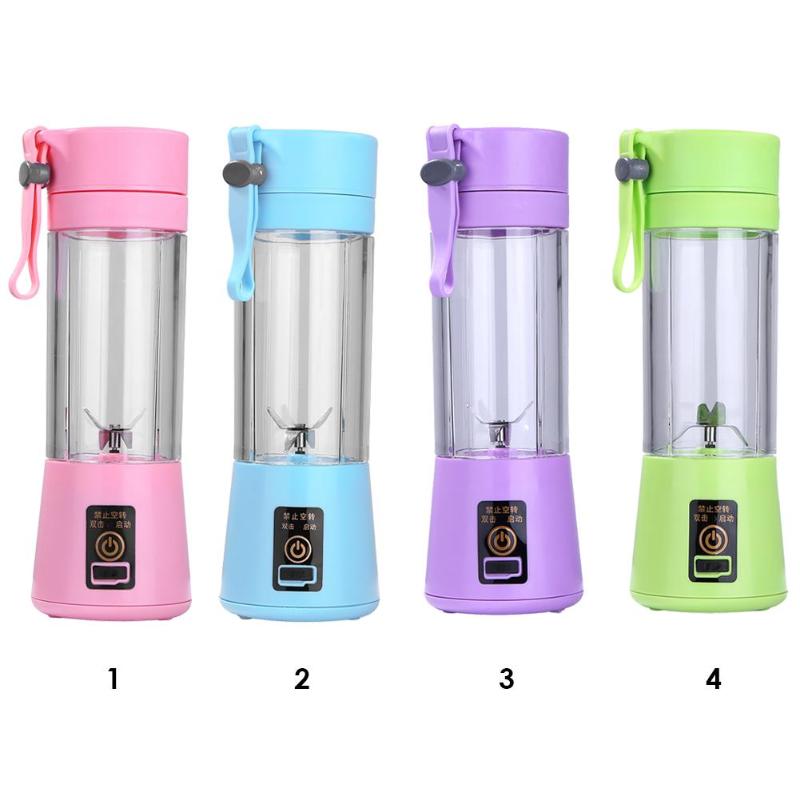 380ml USB Rechargeable Blender Mixer Portable Mini Juicer Juice Machine Smoothie Maker Household Small Juice Extractor