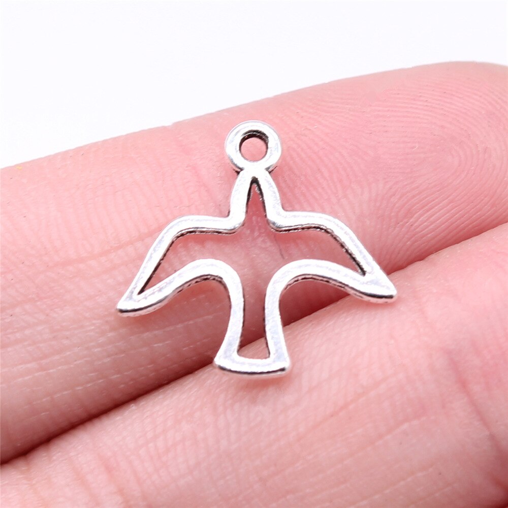 40pcs Peace Charms Pendant Antique Silver Color Peace Symbol Charm Pendants Jewelry Accessories DIY Peace Sign Charms: B16431-18x18mm
