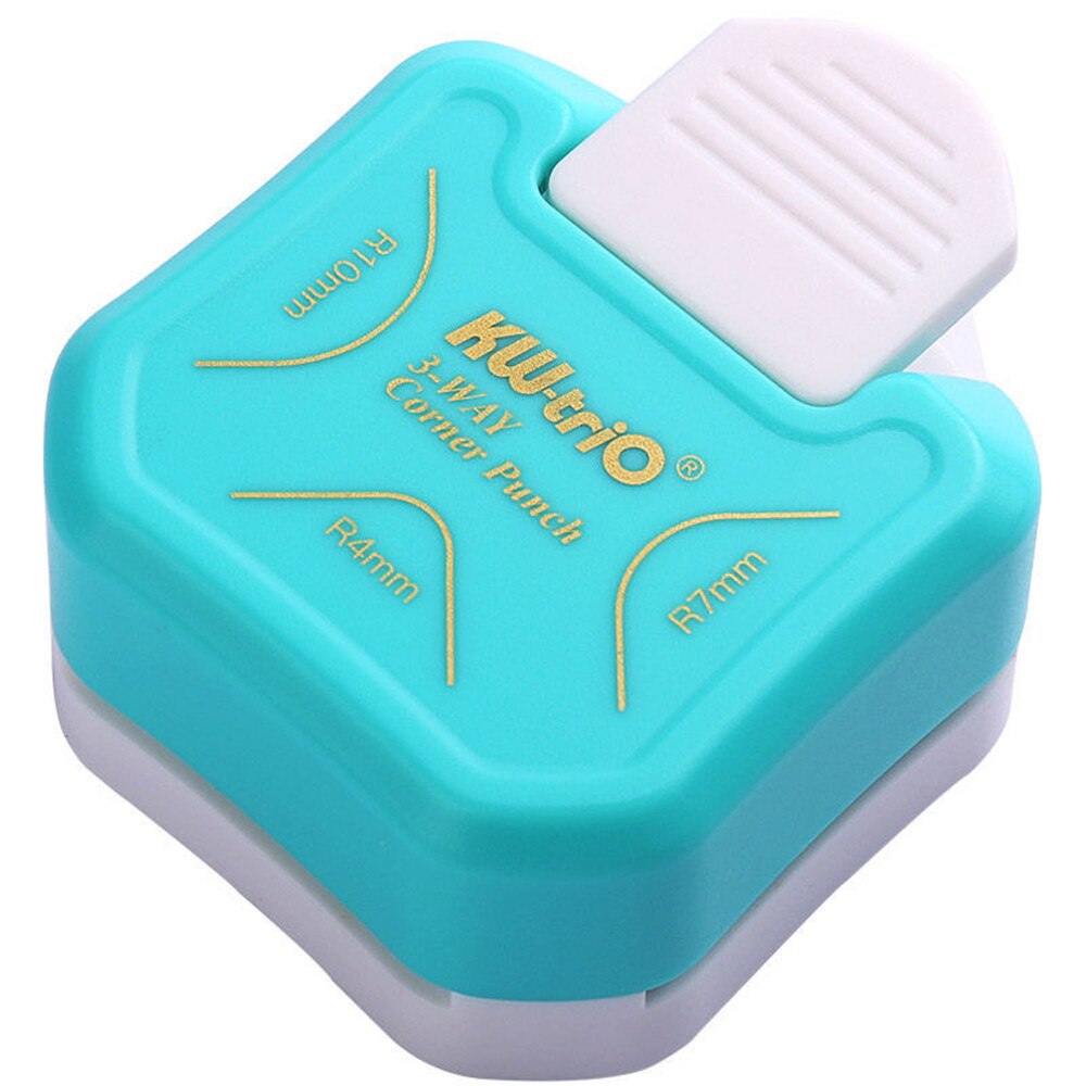 Arrondisseur d'angle de carte en papier R4, 4 mm, outil découpe photo, album, carnet, perforateur, idéal pour le bricolage DIY,: R4 R7 R10 blue