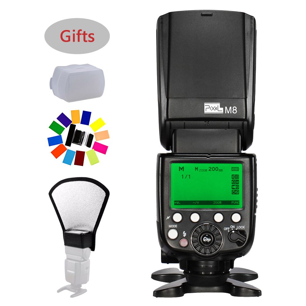 INSEESI IN-560IV IN560IV PLUS & PIXEL M8 LCD FlashLight Wireless Flash Speedlite &TF-362 Wireless Flash Trigger for Nikon Camera