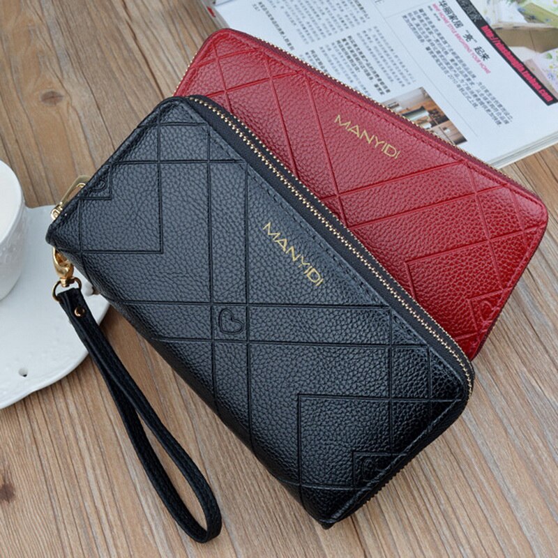 Women Long Wallets Large-capacity Double Zipper Clutch Wallet Ladies Double-layer Clutch Bag Wallet Coin Purse