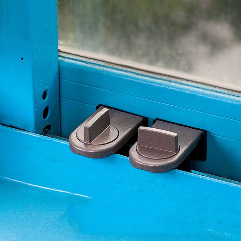 Sliding Door Baby Kids Child Safety Lock Window Sliding Sash Slot Stopper Cabinet Locks Doors Frame Security Anti-theft Lock