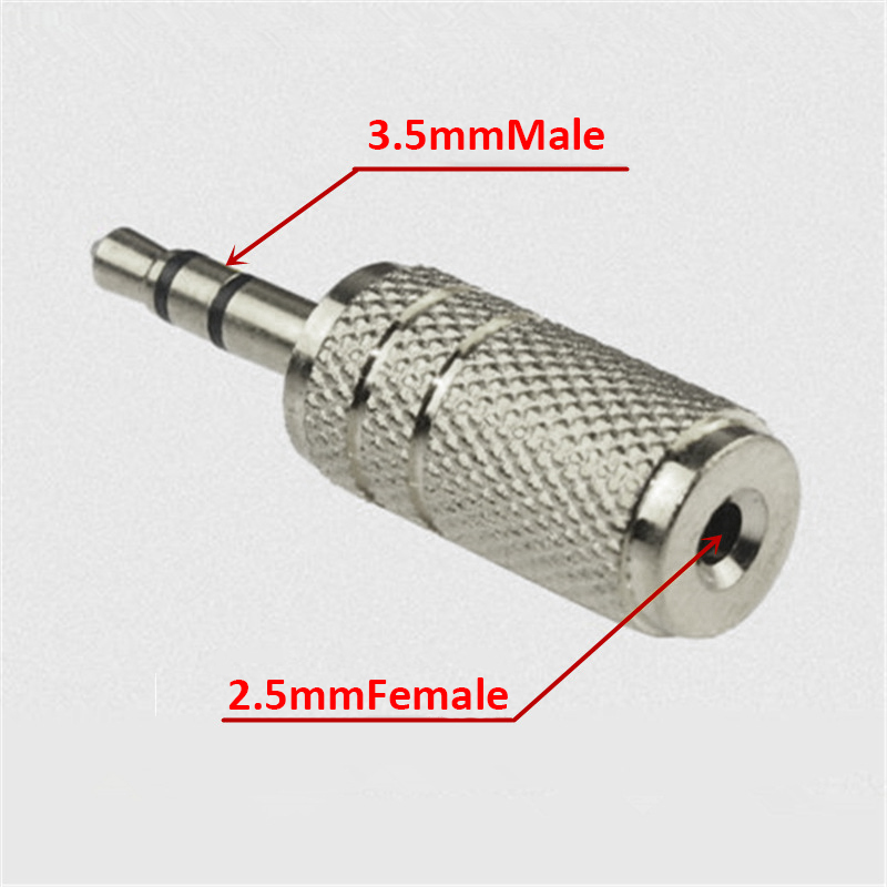 3.5/2.5mmMale to 2.5/3.5mmFemale Jack Stereo Connector Coupler Adapter Audio Cable Extension For MP3 DVD Headphone Car.: Lavender