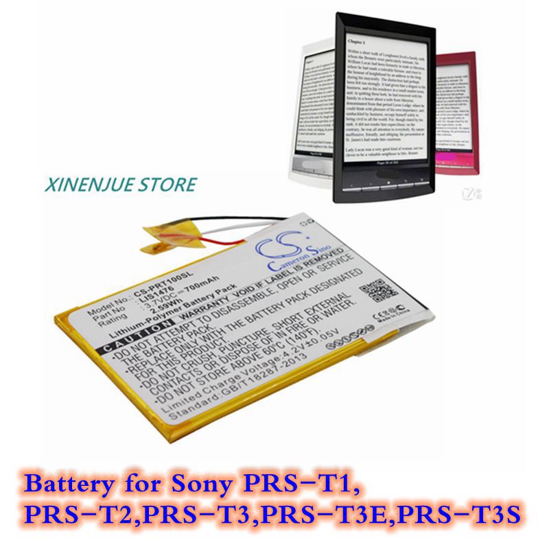E-Book En E-Reader 3.7V/700Mah Batterij 1-853-104-11,LIS1476,LIS1476MHPPC(SY6) Voor Sony PRS-T1 PRS-T2,PRS-T3,PRS-T3E,PRS-T3S