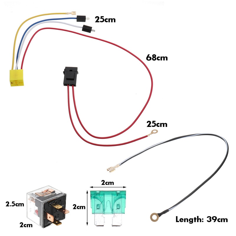 Universal Car Horn Harness Relay 12V Motorcycle Waterproof Relay 4 Pin Lamp Air Conditioner Socket Double Electric Shock