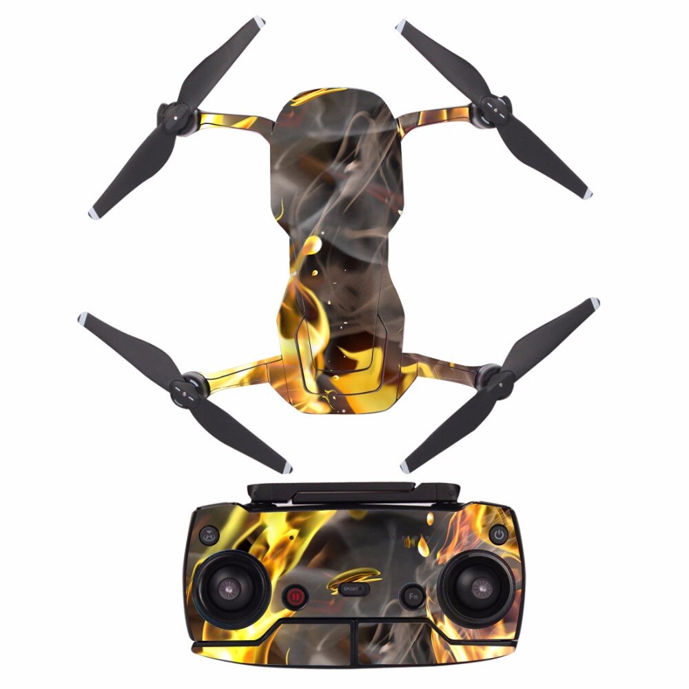 [A0048] fire waterdichte PVC Decal Skin Sticker Voor DJI MAVIC Air Drone body bescherming film + afstandsbediening Controllers cover