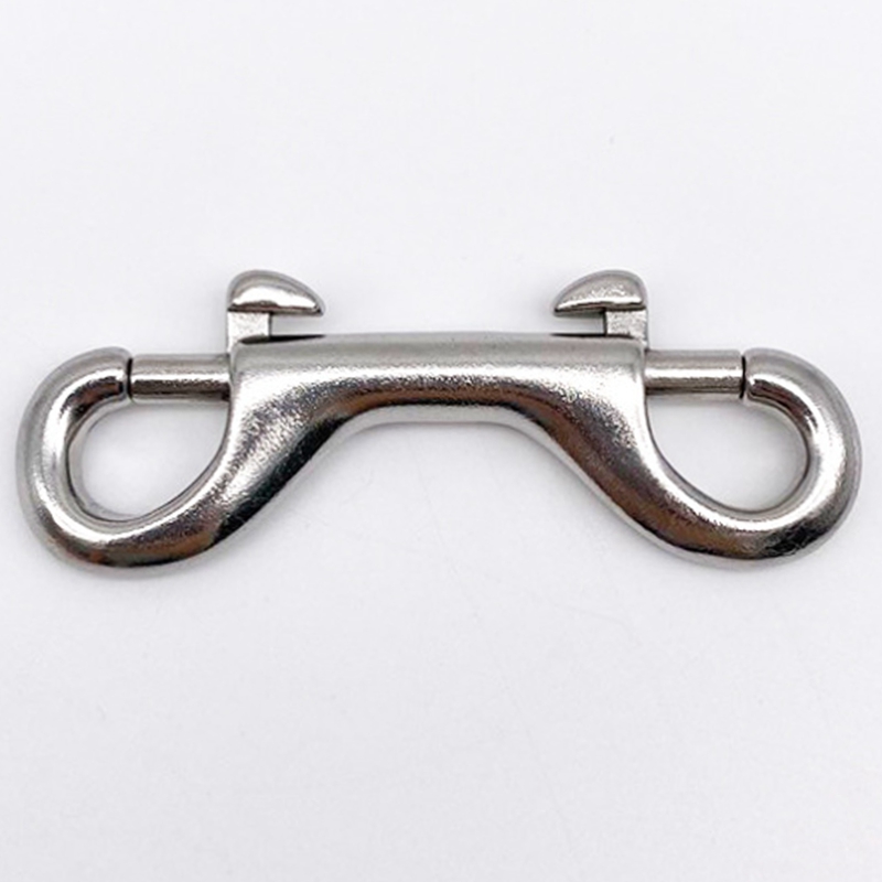 Doppelend-karabinerhaken aus edelstahl für taucherboote