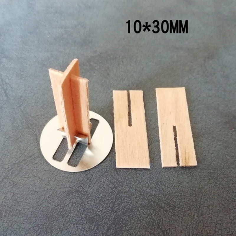 DIY Romantic Aromatherapy Candle Natural Wood Core Eco-friendly Fir Stainless Steel Base Assembly Crafts Accessories Handmade