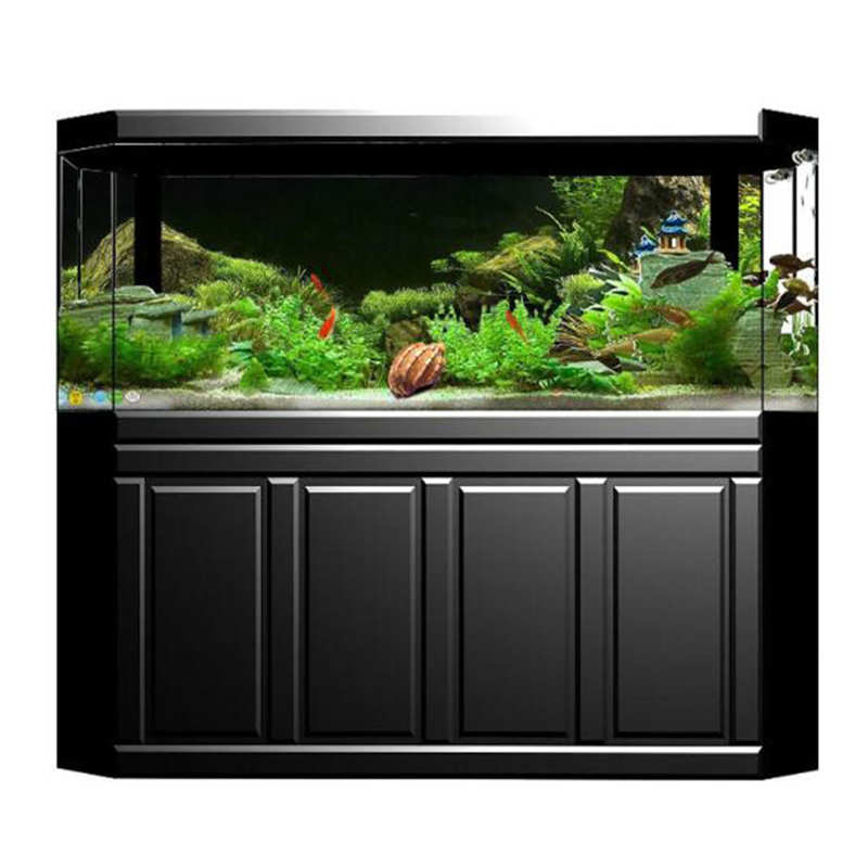 Aquarium Fish Tank Seafloor Water Gras Achtergrond Decoratie Schilderen Pvc Sticker Aquarium Aquarium Decoraties