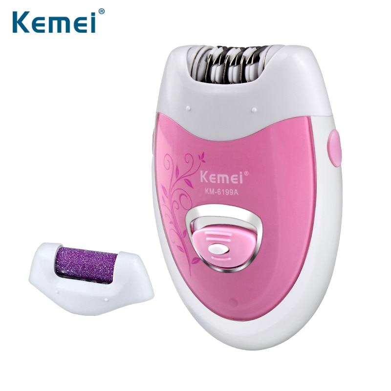 Kemei 6199A femmes Rechargeable électrique rasage dame épilateur meulage pieds dispositif Bikini tondeuse femme soins