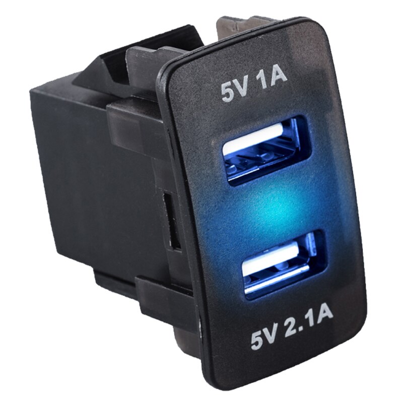 Dual Usb Autolader Stopcontact Lader Met Digitale Voltage Display Voor 12 V/24 V Auto Usb auto Voor Honda