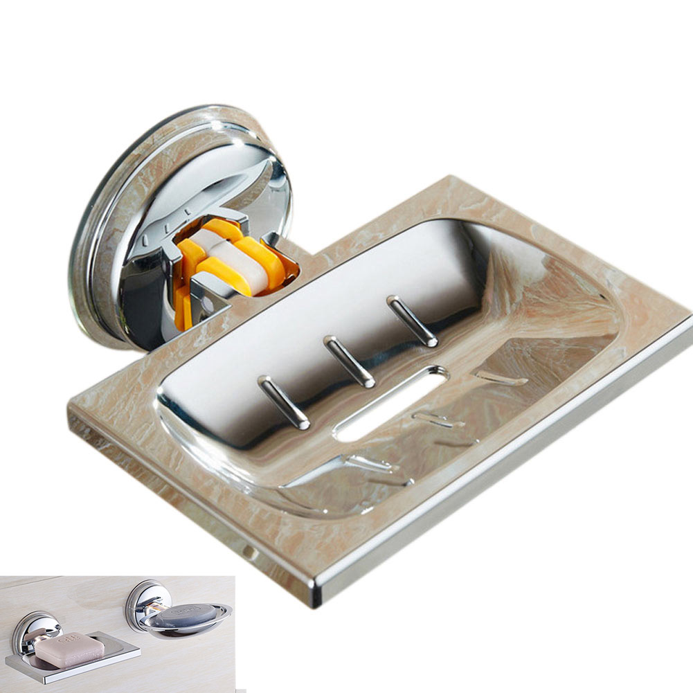 Soap Holder Suction Cup Soaps Dish Basket for Bathroom Shower Kitchen ALI88