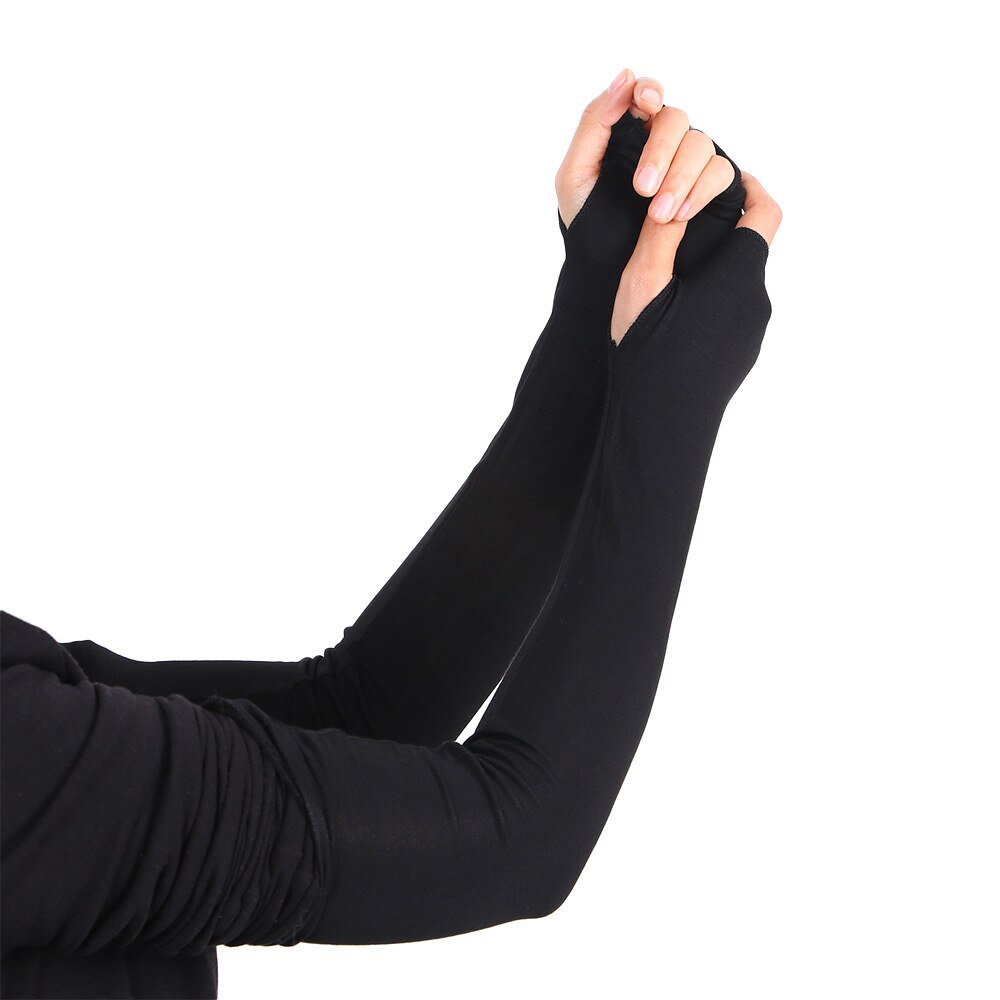 Modal Katoen Arm Warmer Handschoen Vrouwen Lange Vingerloze Handschoenen Elleboog Mode Wanten Kerst Accessoires 20 Kleuren