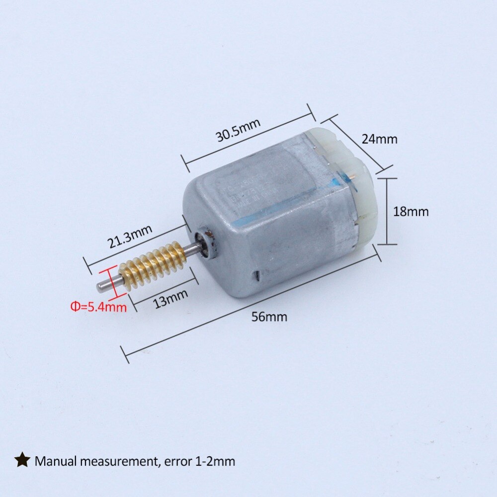 Motor eléctrico de FC-280SB-16220 para coche, cerradura de puerta, longitud del eje del Motor, 22mm, para ventana eléctrica, espejo retrovisor