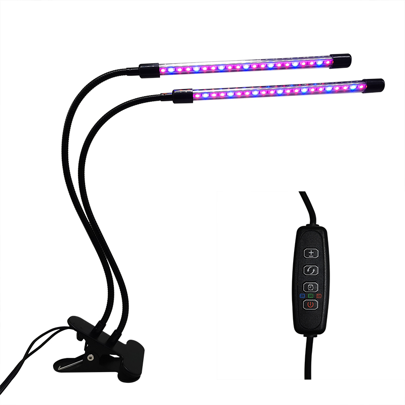 1 Pcs Of Plant Light Growth Lamp Full Spectrum LED Indoor Fleshy Household Fruit And Vegetable Coloring Tool: Double head