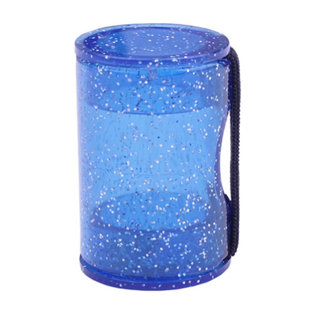 Fluorescencyjny brokat palec młotek piasek wibrator gitary akustyczne ukulele rytm piasek dzwon marakasy instrumenty palec rytm wibrator: niebieski