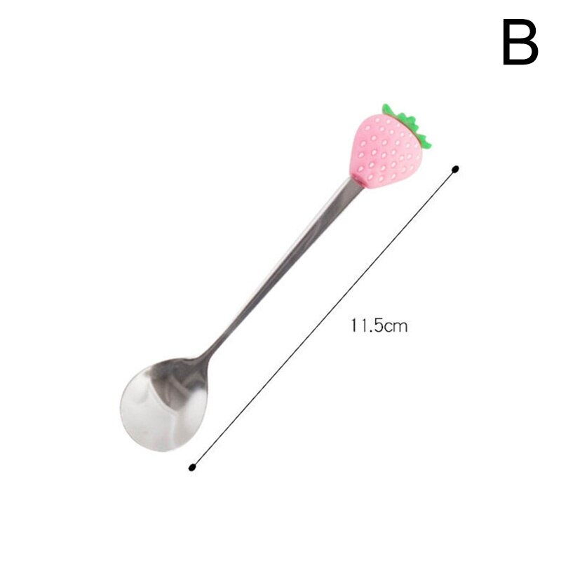Rvs Leuke Dessert Vork Fruit Type Lepel Theelepels Koffielepels Ijs Milkshake Servies Keuken Thuis Leveringen: B