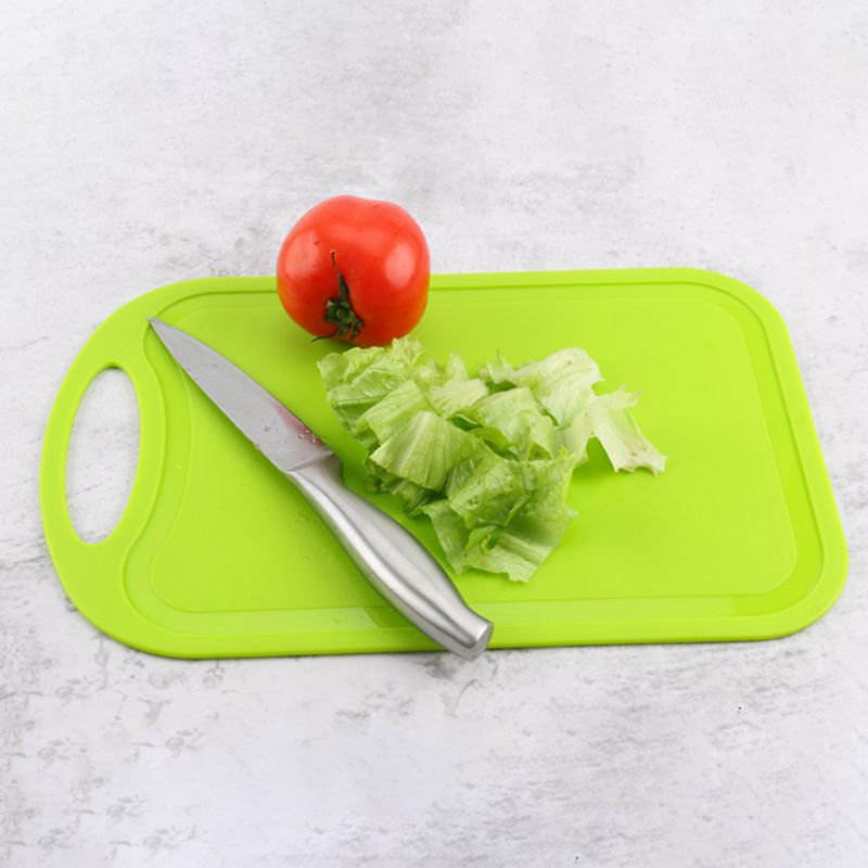 AFBC Plastic Chopping Block Meat Vegetable Cutting Board Non-Slip Anti Overflow With Hang Hole Chopping Board Pink