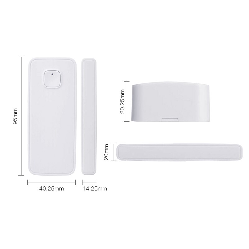 Smart wifi door sensor work with alexa google home voice and IFTTT control for ios Android