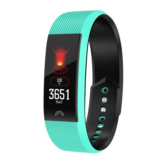 Ip68 waterdichte sporthorloges, stappenteller, bloeddrukmeter, zuurstofmeter, smartwatch, doos: Groente