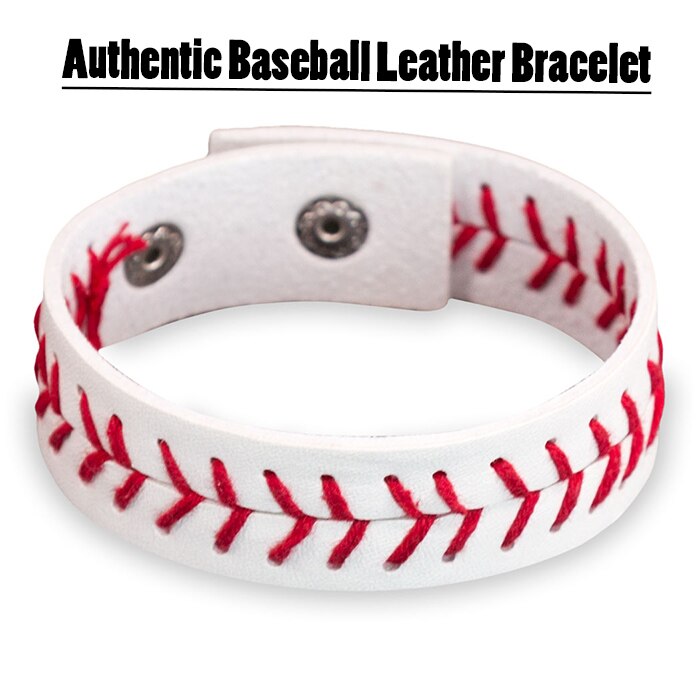 Authentieke Baseball Lederen Armband