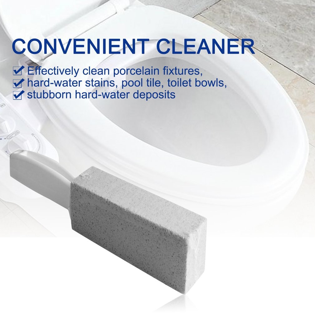1Pc Toilets Cleaner Stone Natural Pumice Stone Toilets Brush Quick Cleaning Stone Cleaner With Long Handle for Toilets