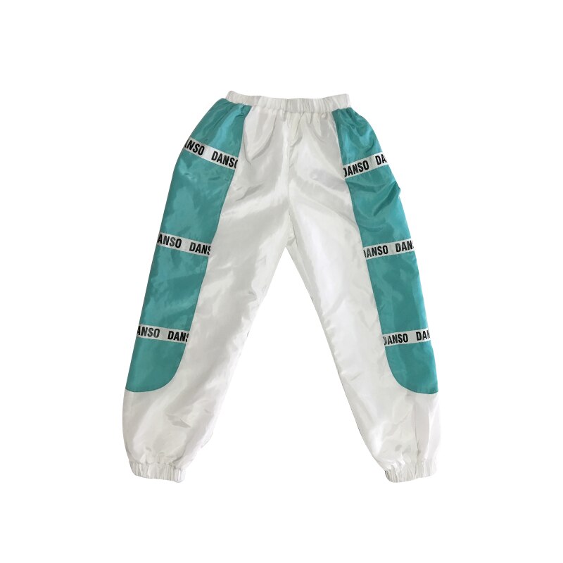Hip hop dans kostymer barn scen uppträdande kläder barn modern streetdans kläder flickor jazz outfits dnv 12184: Byxor / 170cm