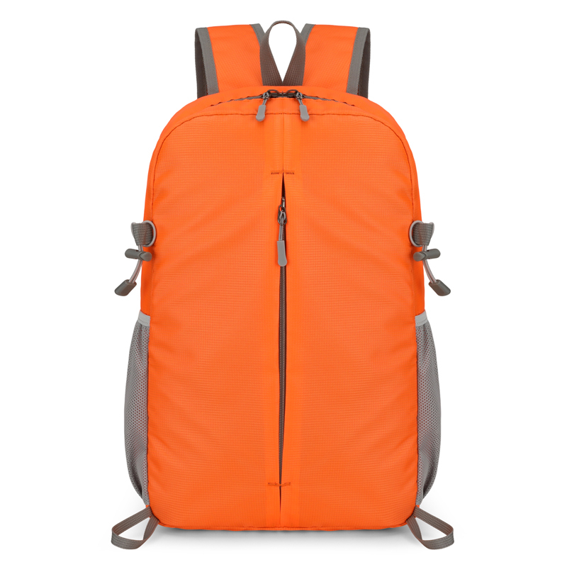 Lichtgewicht opvouwbare outdoorrugzak voor mannen en vrouwen, ruime oxford-wandelrugzak, schoudertas voor wandelen en woon-werkverkeer: Oranje