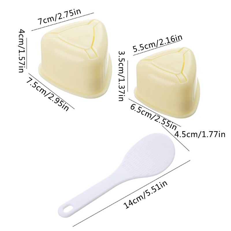 Offre Spéciale 1/2/3 pièces Sushi Moule Onigiri Boule De Riz Bento Presse Moule Outils De Bricolage UTILITAIRE Accessoires De Cuisine Fabricant De Sushi: 3pc 1set